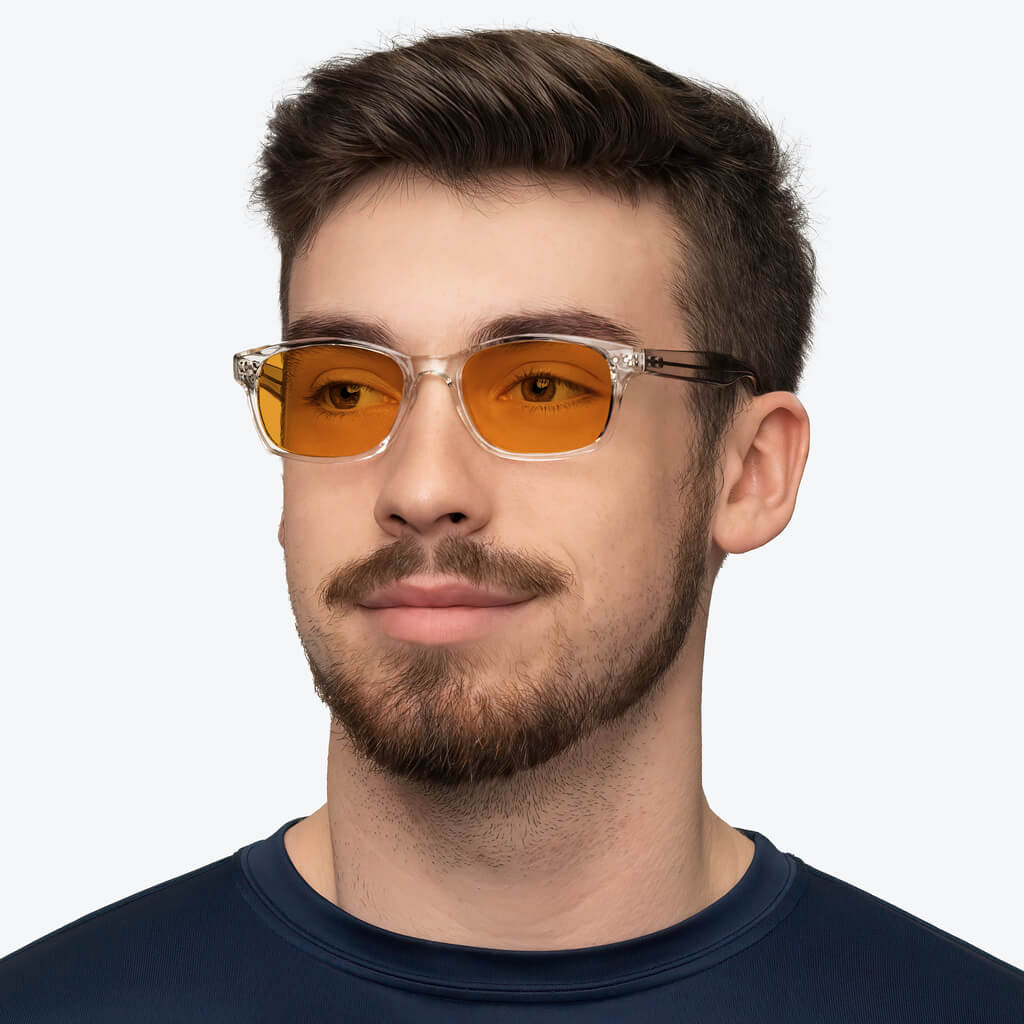 SunDown Lucent Blue Blocking Glasses - Crystal - Image 3