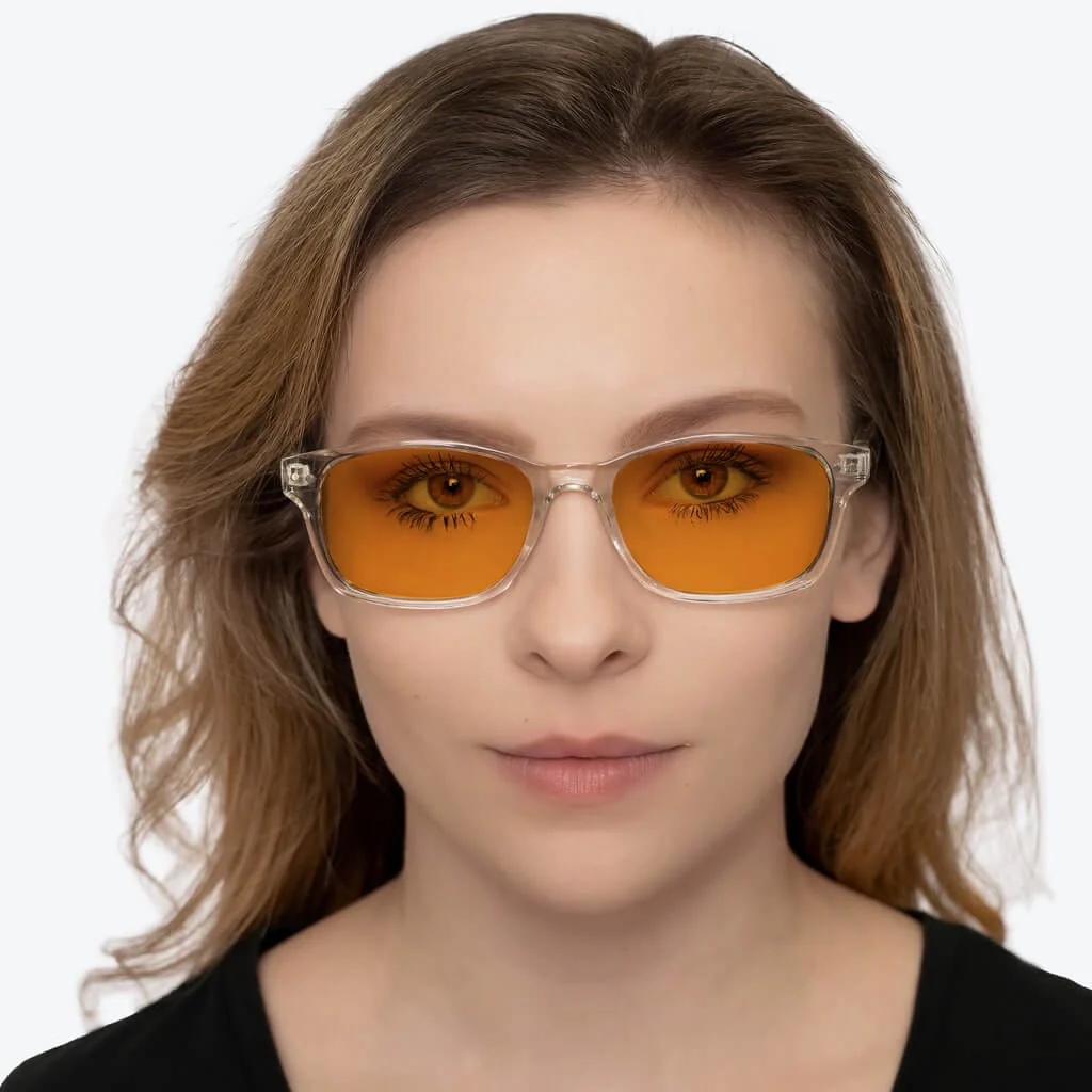 SunDown Lucent Blue Blocking Glasses - Crystal - Image 4