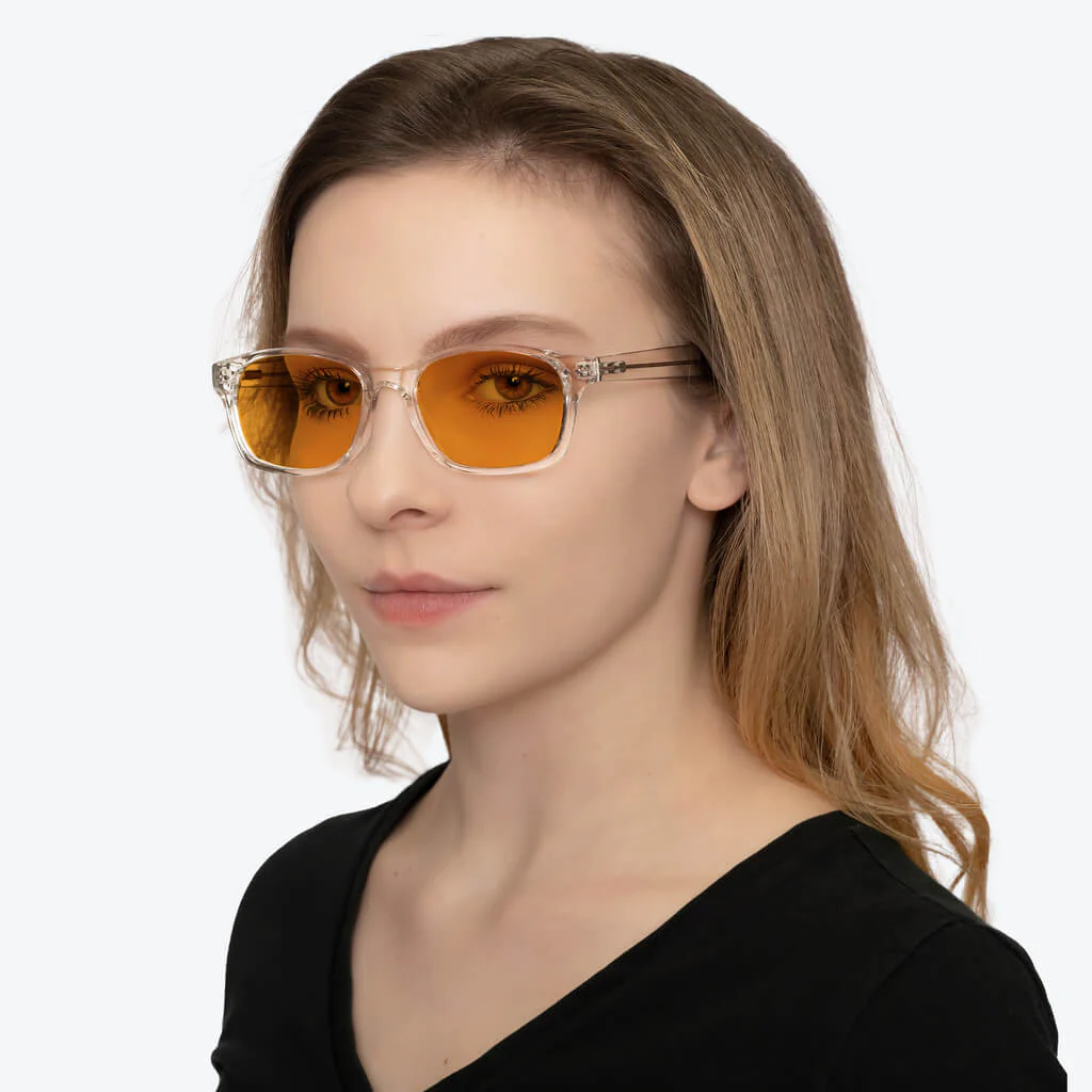 SunDown Lucent Blue Blocking Glasses - Crystal - Image 6